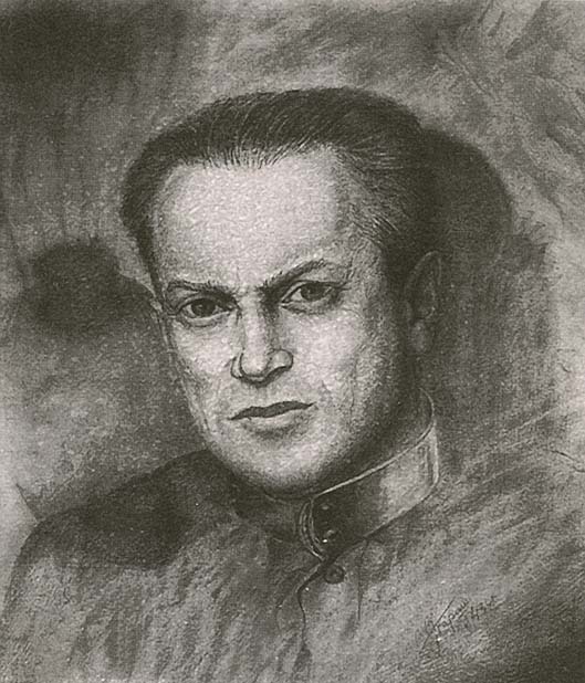 Л.А. Зильбер в Печлаге. Рис. художника-заключенного. 1943 г.