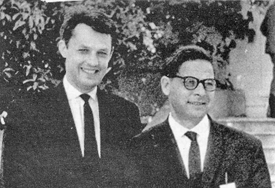 Май 1967 г., в Сухуми – с В. Рогальским на Первом международном симпозиуме по опухолевым антигенам